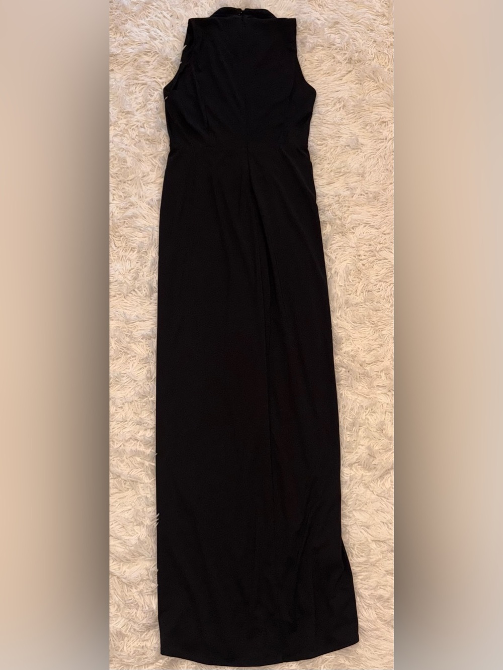NEW Donna Karan New York Belt Detail Black Sheath Maxi Dress sz 6 - Picture 8 of 10